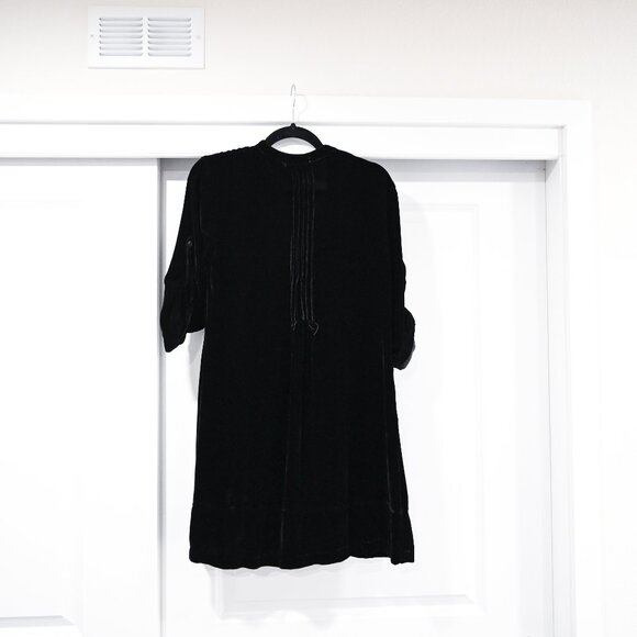 CP Shades Size XS Velvet Roll Sleeve V-Neck Boho Blouse - Picture 8 of 9